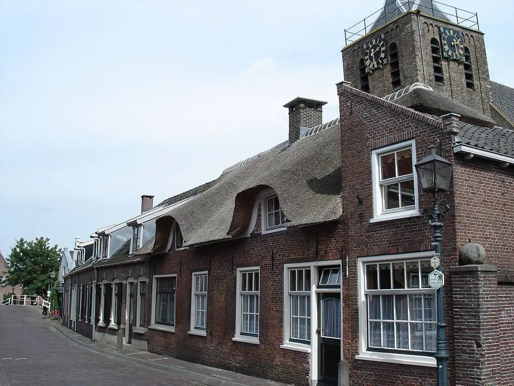 Linschoten: Linschoten dorpstraat huizen